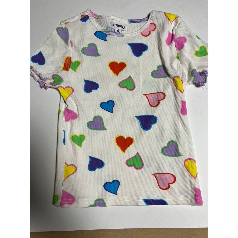 Girls Steve‎ Madden ribbed Heart shirt sizes 10/12